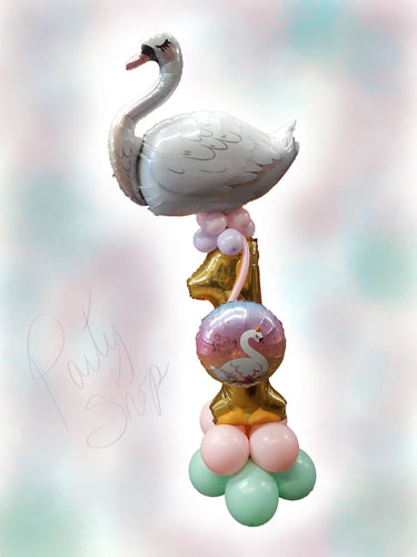 PARTY SHOP - Montage Ballons #57 - Cygne 1 An - Party Shop