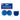 Amscan - Moules Miniatures De Papier (100) - Bleu Royal - Party Shop