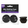 Amscan - Moules Miniatures De Papier (100) - Noir - Party Shop