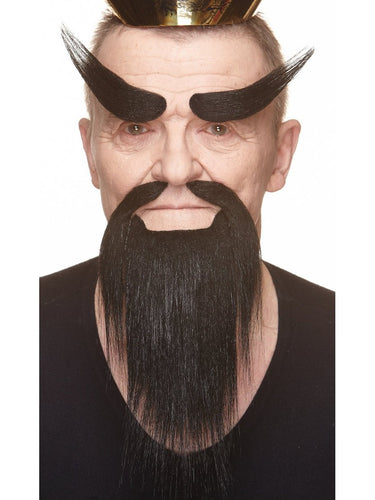 Mustaches - Moustache, Barbe & Sourcils Haut De Gamme - Moine Shaolin - Party Shop