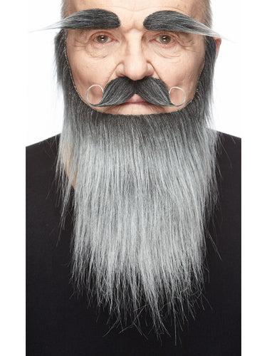 Mustaches - Moustache, Sourcils Et Barbe De Style Roi Médiéval - Party Shop