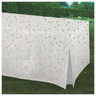 Amscan - Nappe Blanche Et Etoiles Or - Party Shop
