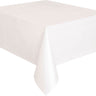 Unique - Nappe De Plastique Rectangulaire 54Po X 108Po -  Blanc - Party Shop