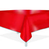 RUBIES - Nappe De Plastique Rectangulaire 54Po X 108Po -  Rouge métallique - Party Shop