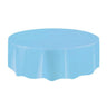 Unique - Nappe De Plastique Ronde 84" -  Bleu Poudre - Party Shop