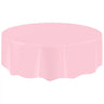 Unique - Nappe De Plastique Ronde 84" -  Rose Lovely - Party Shop