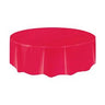 Unique - Nappe De Plastique Ronde 84" -  Rouge - Party Shop