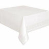 Unique - Nappe Doublée De Plastique 54X108Po - Blanc - Party Shop