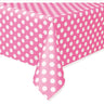 Unique - Nappe En Plastique 54"X108" - Pois Vif - Party Shop