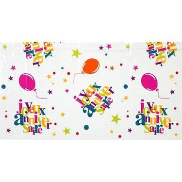 Santex - Nappe Joyeux Anniversaire Festif Multicolore 52X86 - Party Shop