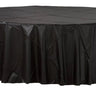 Amscan - Nappe Ronde En Plastique - Noir - Party Shop