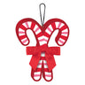 Amscan - Ornement De Noël En Mdf - Mini Canne De Bonbon (5" X 4 1/4") - Party Shop