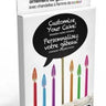 RAINBOW MOMENTS - Ornements De Gâteau Avec Chandelles Aux Flammes De Couleur - Party Shop