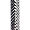 Party Shop - Pailles En Papier Noir & Blanc (10) - Party Shop