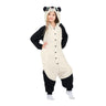 MOM - Child panda costume kigurumi with hood and tail – cute and comfy animal outfit for kids 7 to 12 years – perfect for Halloween, carnival, cosplay or pajama party – Party Shop