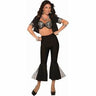RUBIES - Pantalon Pour Adulte Disco Noir Évasé - Party Shop