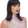 WESTBAY - Black Peggy Sue wig for women with 1950s pin-up style, soft curls and retro bangs – perfect for vintage costumes or Halloween cosplay - Party Shop