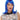 WESTBAY - Blue Peggy Sue wig – 1950s retro pin-up style costume wig with bangs and curls for women - Party Shop