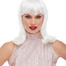 WESTBAY - White Peggy Sue wig – 1950s retro pin-up style costume wig with bangs and curls for women - Party Shop