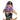 RUBIES - Perruque Adulte - Célèbre Mauve - Party Shop