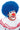 RUBIES - Perruque Adulte Deluxe - Clown Bleu - Party Shop