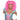 RUBIES - Perruque Adulte - Gomme Balloune Rose - Party Shop