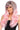 Leg Avenue - Perruque Adulte Longue Et Ondulée - Gris Et Rose - Party Shop