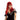 RUBIES - Perruque Adulte - Vampire Scintillant Rouge - Party Shop