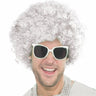 RUBIES - Perruque Afro - Blanche - Party Shop