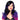 Leg Avenue - Perruque Allure Noir Et Mauve - Party Shop