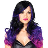 Leg Avenue - Perruque Allure Noir Et Mauve - Party Shop