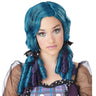 California Costumes - Perruque De Poupee Avec Boudins Turquoise / Mauve - Party Shop