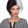WESTBAY - Perruque Haut De Gamme - Blanche Et Noire - Party Shop