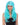 WESTBAY - Perruque Haute Gamme - Longue Burlesque Bleu Pale - Party Shop