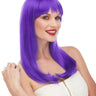 WESTBAY - Perruque Haute Gamme - Longue Classique Mauve - Party Shop