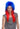 WESTBAY - Perruque Haute Gamme - Rocker Long Bleu Et Rouge - Party Shop