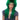 WESTBAY - Perruque Haute Gamme - Rocker Long Vert - Party Shop