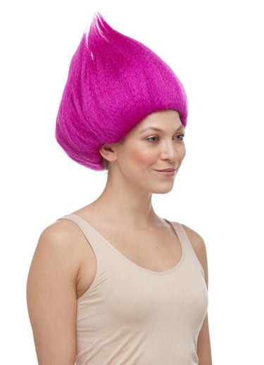 WESTBAY - Perruque Haute Gamme - Troll Magenta - Party Shop
