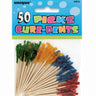 Unique - Pics À Nourritures (50) - Couleurs Assorties - Party Shop
