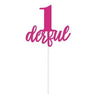 Unique - Pique Pour Gateau 1An - Rose - Party Shop