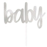 Unique - Pique Pour Gâteau - Baby (Argent) - Party Shop