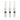 Underwraps - Set of 3 plastic syringes – realistic Halloween accessories for doctor, nurse, mad scientist or horror costumes. Perfect props for cosplay & party decor. - Party Shop