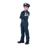 Police costume for kids with cap, shirt, pants and belt with holster. Perfect for Halloween, carnival, cosplay, themed birthday parties and school plays. - MOM - Party Shop