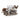 ATTITUDE IMPORTS - Porte Bougie En Verre Bois Et Argent - Party Shop