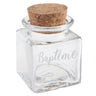 Santex - Pot Carré Baptême Transparent 4 X 4 X 6 Cm - Party Shop