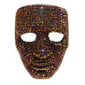 KBW Global - Rainbow rhinestone mask – colorful sparkling masquerade accessory. Perfect for Halloween, carnival, costume parties, festivals and glamorous events – Party Shop
