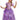 Rapunzel deluxe costume for kids – purple dress with character cameo. Perfect for Halloween, Disney-themed parties, or dress-up play. - Party Shop