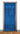 RUBIES - Rideau À Franges 37" x 8'  -  Bleu - Party Shop