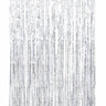 Unique - Rideau À Franges Métalliques 3,25 Pi X 6,5 Pi -  Argent - Party Shop