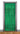RUBIES - Rideau À Franges Métalliques 37" X 8' -  Vert - Party Shop
